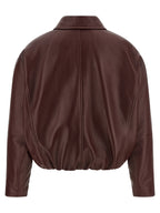Bordeaux Calfskin Leather Jacket