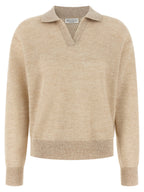 Gold Wool Polo Shirt