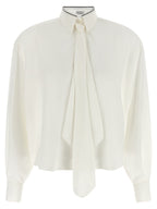 White Silk Blouse