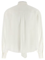 White Silk Blouse