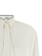 White Silk Blouse
