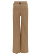Beige Cotton Jeans Denim