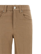 Beige Cotton Jeans Denim