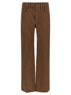 Brown Cotton Jeans Denim
