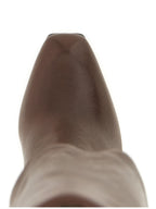 Brown Lamb Leather Over The Knee