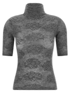 Gray Silk Cardigan