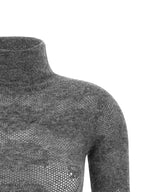 Gray Silk Cardigan