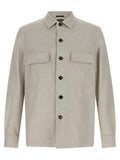 Gray Linen Blouse