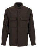 Brown Linen Blouse