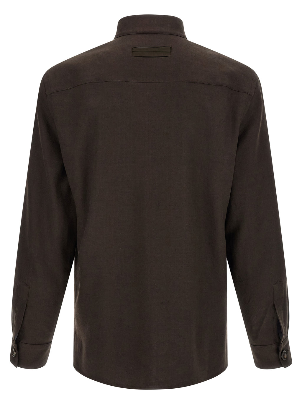 Brown Linen Blouse
