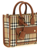 Beige Polyethylene Tote Bag