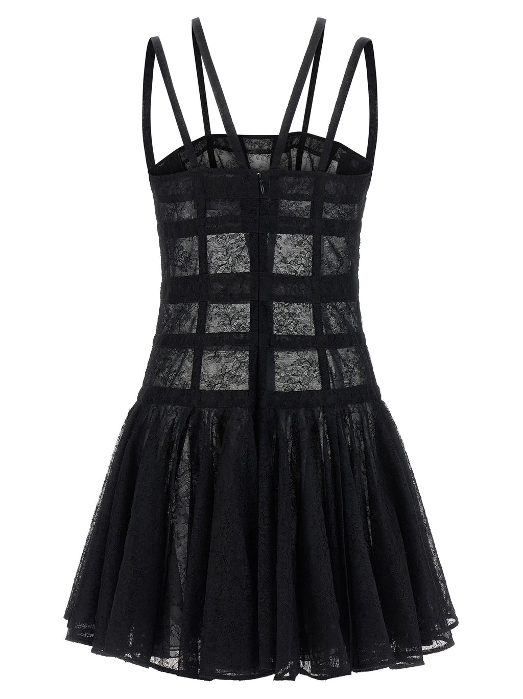 Black Polyamide Short Dress