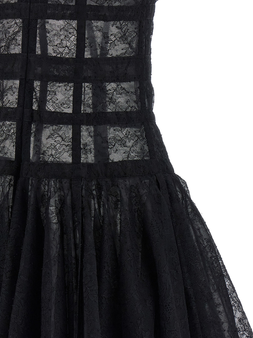 Black Polyamide Short Dress
