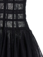 Black Polyamide Short Dress