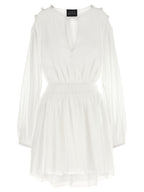 White Cotton Short Dress