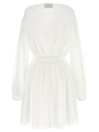 White Cotton Short Dress