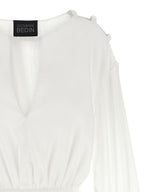 White Cotton Short Dress