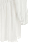 White Cotton Short Dress