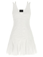 White Cotton Short Dress