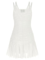 White Cotton Short Dress