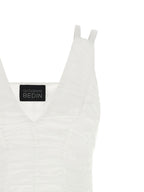 White Cotton Short Dress