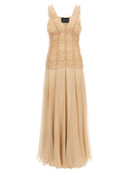 Multicolor Silk Long Dress
