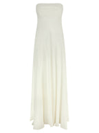 White Silk Long Dress