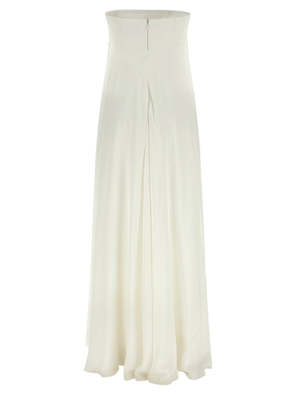 White Silk Long Dress