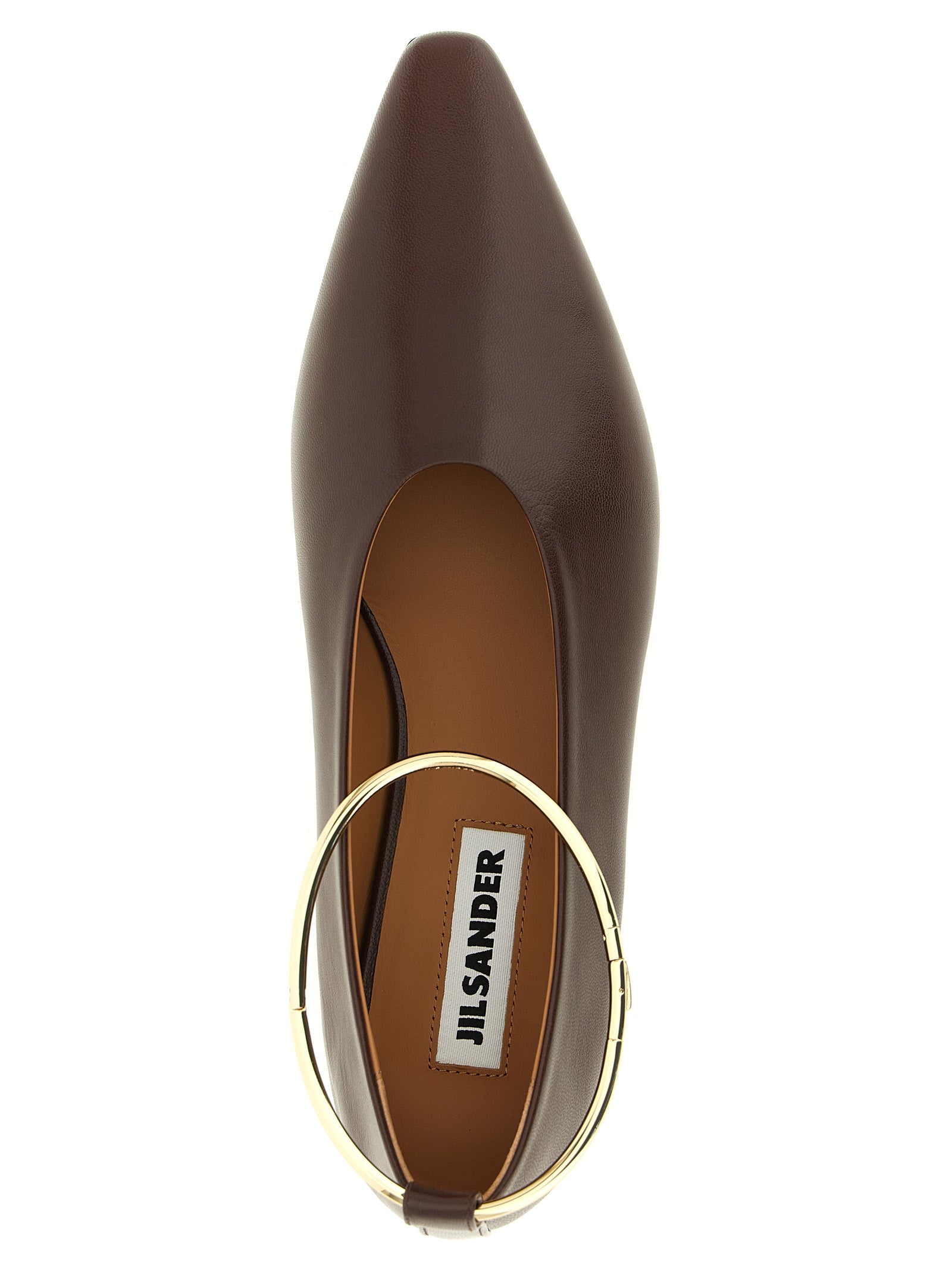 Brown Goatskin Ballet Flats