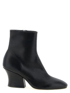 Black Calfskin Ankle Boots