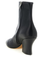 Black Calfskin Ankle Boots