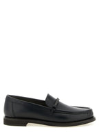 Black Calfskin Slip-On Loafers