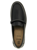 Black Calfskin Slip-On Loafers