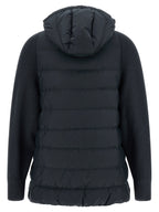 Blue Polyester Full-Length Jacket