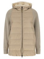 Beige Polyester Full-Length Jacket