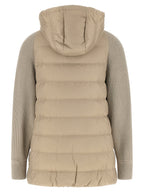 Beige Polyester Full-Length Jacket