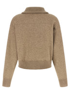 Beige Cashmere Cardigan