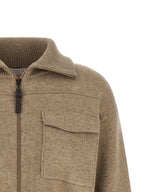 Beige Cashmere Cardigan
