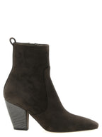 Brown Calfskin Ankle Boots