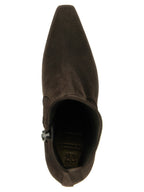 Brown Calfskin Ankle Boots