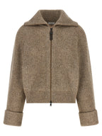 Beige Cashmere Cardigan