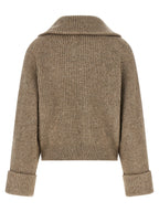 Beige Cashmere Cardigan