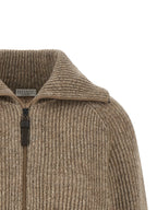 Beige Cashmere Cardigan