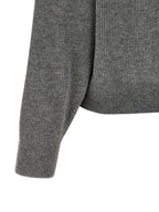 Gray Virgin Wool Cardigan