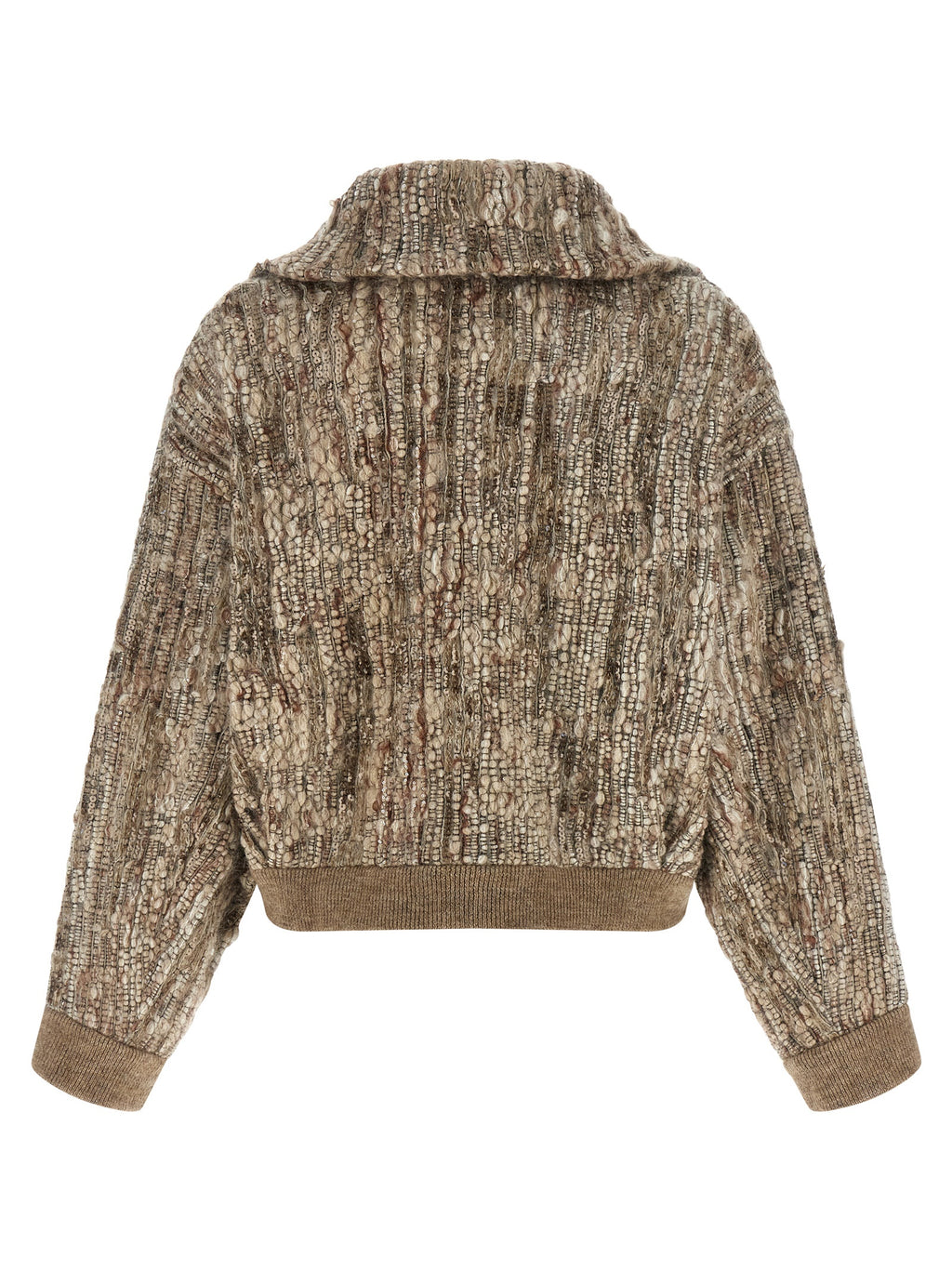 Beige Wool Cardigan