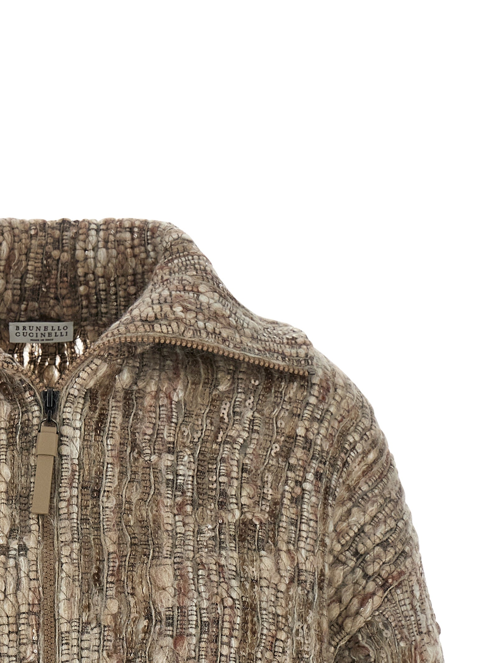Beige Wool Cardigan