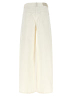 White Cotton Relaxed Fit Jeans