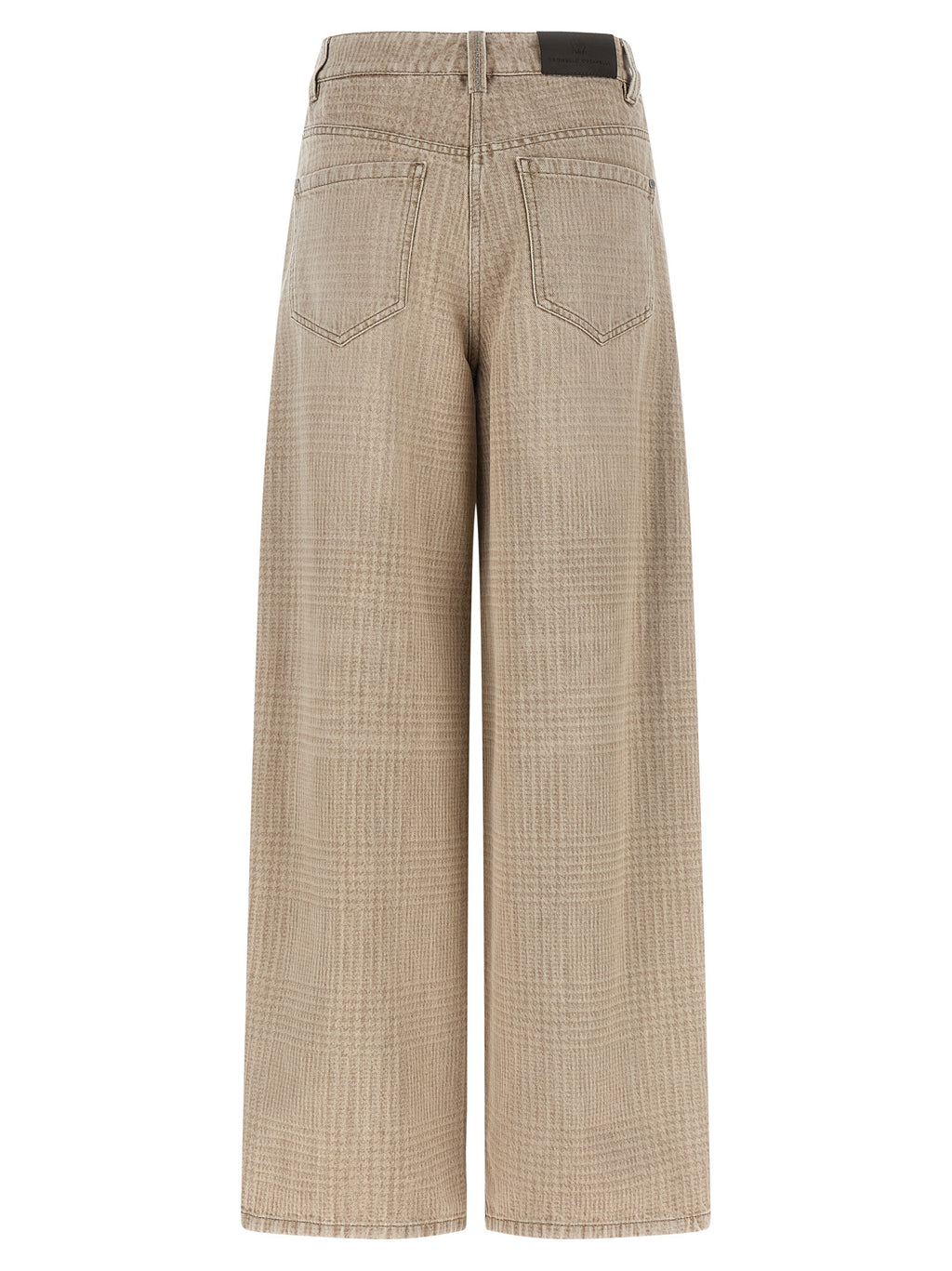 Beige Cotton Jeans Denim