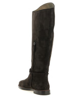 Black Calfskin Over The Knee