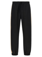 Black Polyester Athletic Pants